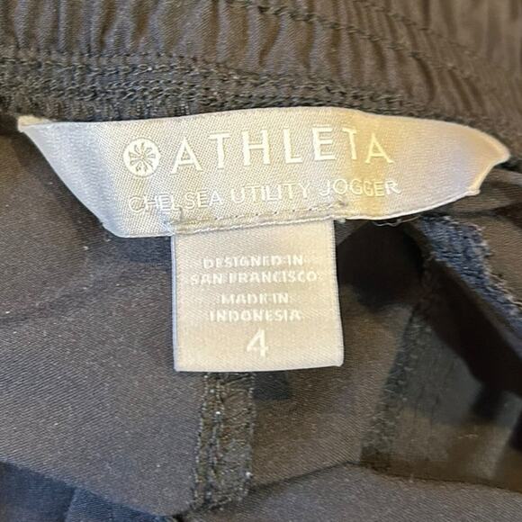 ATHLETA Black Chelsea Utility Jogger Active Athleisure Stretch Pants Women's 4 - Picture 9 of 10